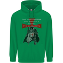 Knights Templar Prayer St. George's Day Mens 80% Cotton Hoodie Irish Green
