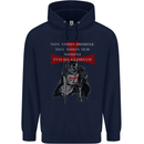 Knights Templar Prayer St. George's Day Mens 80% Cotton Hoodie Navy Blue