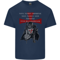 Knights Templar Prayer St. George's Day Mens Cotton T-Shirt Tee Top Navy Blue