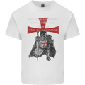 Knights Templar Prayer St. George's Day Mens Cotton T-Shirt Tee Top White