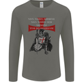 Knights Templar Prayer St. George's Day Mens Long Sleeve T-Shirt Charcoal