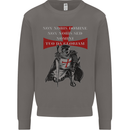 Knights Templar Prayer St. George's Day Mens Sweatshirt Jumper Charcoal