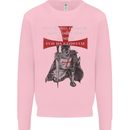 Knights Templar Prayer St. George's Day Mens Sweatshirt Jumper Light Pink