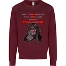 Knights Templar Prayer St. George's Day Mens Sweatshirt Jumper Maroon