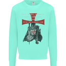 Knights Templar Prayer St. George's Day Mens Sweatshirt Jumper Peppermint