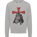 Knights Templar Prayer St. George's Day Mens Sweatshirt Jumper Sports Grey