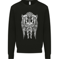 Knights Templar Skull Roman Warrior MMA Gym Kids Sweatshirt Jumper Black