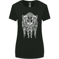 Knights Templar Skull Roman Warrior MMA Gym Womens Wider Cut T-Shirt Black