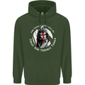 Knights Templar St. George's Father's Day Childrens Kids Hoodie Forest Green