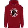 Knights Templar St. George's Father's Day Childrens Kids Hoodie Red