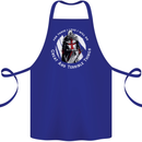 Knights Templar St. George's Father's Day Cotton Apron 100% Organic Royal Blue