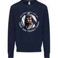 Knights Templar St. George's Father's Day Kids Sweatshirt Jumper Navy Blue
