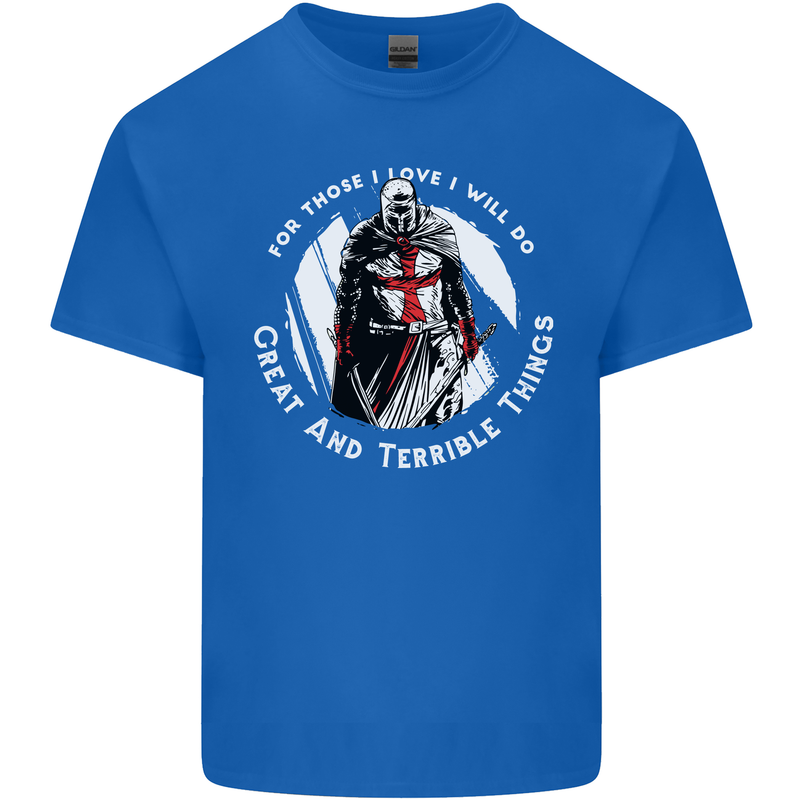 Knights Templar St. George's Father's Day Kids T-Shirt Childrens Royal Blue