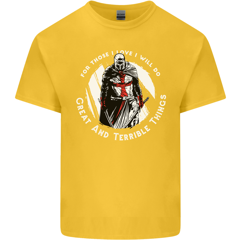Knights Templar St. George's Father's Day Kids T-Shirt Childrens Yellow