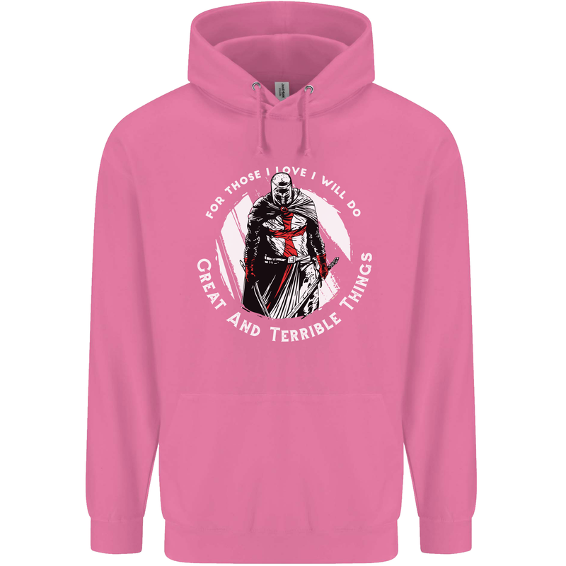 Knights Templar St. George's Father's Day Mens 80% Cotton Hoodie Azelea
