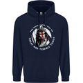 Knights Templar St. George's Father's Day Mens 80% Cotton Hoodie Navy Blue