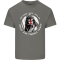 Knights Templar St. George's Father's Day Mens Cotton T-Shirt Tee Top Charcoal