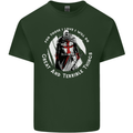 Knights Templar St. George's Father's Day Mens Cotton T-Shirt Tee Top Forest Green
