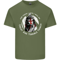 Knights Templar St. George's Father's Day Mens Cotton T-Shirt Tee Top Military Green