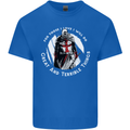 Knights Templar St. George's Father's Day Mens Cotton T-Shirt Tee Top Royal Blue