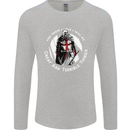 Knights Templar St. George's Father's Day Mens Long Sleeve T-Shirt Sports Grey