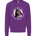 Knights Templar St. George's Father's Day Mens Sweatshirt Jumper Purple