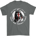 Knights Templar St. George's Father's Day Mens T-Shirt Cotton Gildan Charcoal