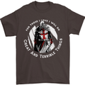 Knights Templar St. George's Father's Day Mens T-Shirt Cotton Gildan Dark Chocolate