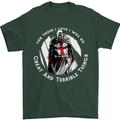 Knights Templar St. George's Father's Day Mens T-Shirt Cotton Gildan Forest Green