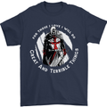 Knights Templar St. George's Father's Day Mens T-Shirt Cotton Gildan Navy Blue