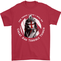 Knights Templar St. George's Father's Day Mens T-Shirt Cotton Gildan Red