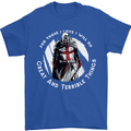 Knights Templar St. George's Father's Day Mens T-Shirt Cotton Gildan Royal Blue