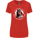 Knights Templar St. George's Father's Day Womens Wider Cut T-Shirt Red