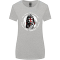 Knights Templar St. George's Father's Day Womens Wider Cut T-Shirt Sports Grey