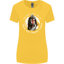 Knights Templar St. George's Father's Day Womens Wider Cut T-Shirt Yellow