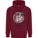 Knights Templar St Georges Day Beauseant Childrens Kids Hoodie Maroon