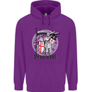 Knights Templar St Georges Day Beauseant Childrens Kids Hoodie Purple
