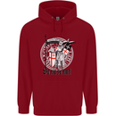 Knights Templar St Georges Day Beauseant Childrens Kids Hoodie Red