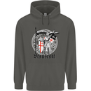 Knights Templar St Georges Day Beauseant Childrens Kids Hoodie Storm Grey