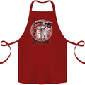 Knights Templar St Georges Day Beauseant Cotton Apron 100% Organic Maroon