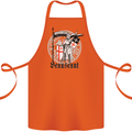 Knights Templar St Georges Day Beauseant Cotton Apron 100% Organic Orange