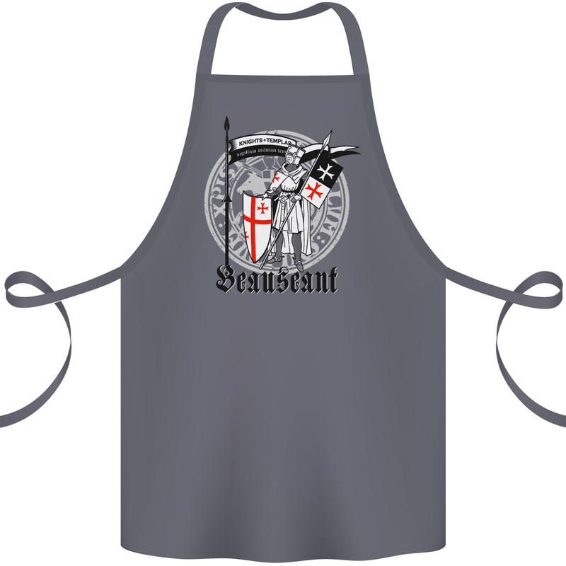 Knights Templar St Georges Day Beauseant Cotton Apron 100% Organic Steel