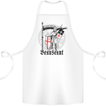 Knights Templar St Georges Day Beauseant Cotton Apron 100% Organic White