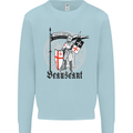 Knights Templar St Georges Day Beauseant Kids Sweatshirt Jumper Light Blue