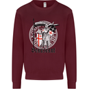 Knights Templar St Georges Day Beauseant Kids Sweatshirt Jumper Maroon