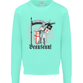 Knights Templar St Georges Day Beauseant Kids Sweatshirt Jumper Peppermint