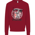 Knights Templar St Georges Day Beauseant Kids Sweatshirt Jumper Red