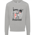 Knights Templar St Georges Day Beauseant Kids Sweatshirt Jumper Sports Grey