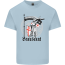 Knights Templar St Georges Day Beauseant Kids T-Shirt Childrens Light Blue