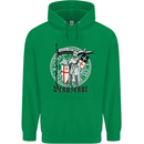 Knights Templar St Georges Day Beauseant Mens 80% Cotton Hoodie Irish Green